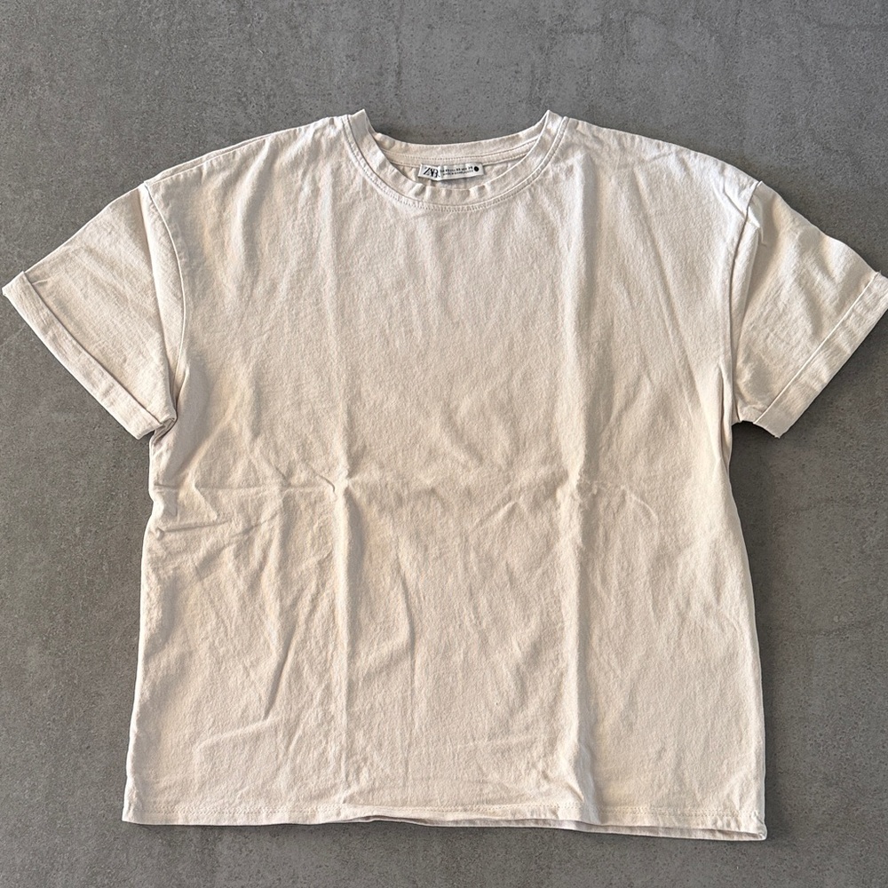 Zara cuffed Short Sleeve T-Shirt